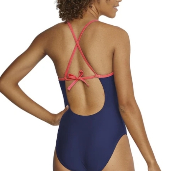 Speedo Navy and Red UPF 50+ Swimwear - Picture 2 of 8